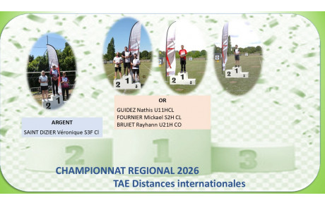 Podiums CHAMPIONNAT REGIONAL TAEI